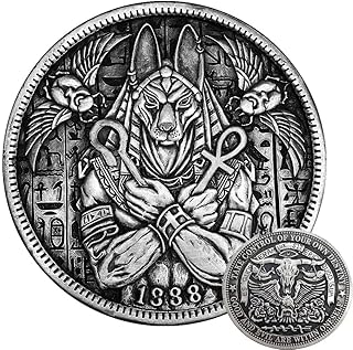 Egyptian Myth Azrael Anubis Werewolf Hobo Coin, Ancient Coins Silver Collection Challenge Coin