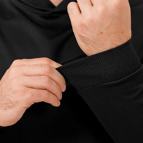 Miniatura 5 de ProtectX Sudadera ligera de manga larga con protección solar de alta visibilidad, UPF 50+ de secado rápido, camisa SPF UV, ropa activa