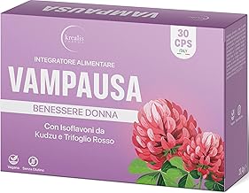 Menopausa Integratori con Isoflavoni di Trifoglio Rosso e Kudzu, Integratore Menopausa con Agnocasto, Cimicifuga e Salvia, per il Controllo delle Vampate di Calore ed Equilibrio Ormonale