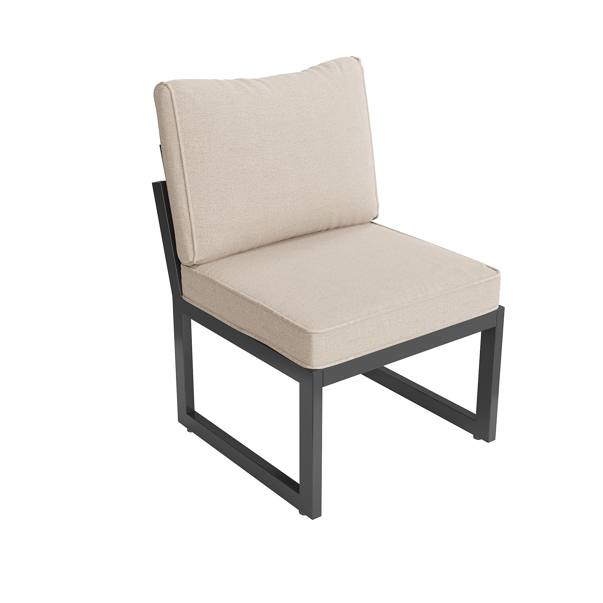 TIZZ Juego de muebles de jardín para 7 – 8 personas, juego de salón de jardín, conjunto de muebles de jardín, balcón, terraza, resistente a la intemperie, conjunto de asientos para comedor, moderno