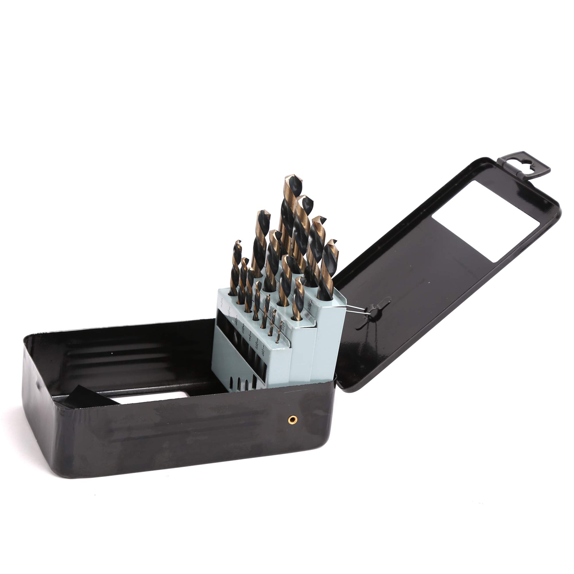 SAE Size Reverse Drill Bits 15-Piece Left Hand Drill Bit Set - HSS ...