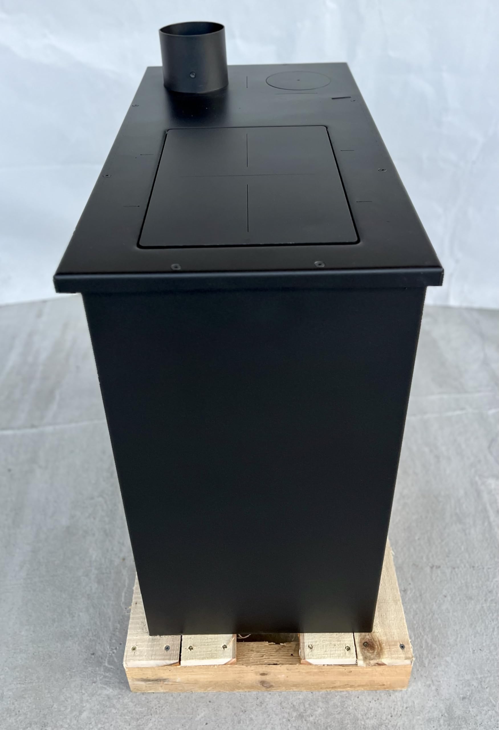 Prity 1P36 D Forno da Cucina con Forno 10,9 kW - Forno a Legna con Piano Cottura BImSchV Livello 2, EcoDesign 2022, EEK A +, Riscaldamento a legna per Cucina Casa Vacanze, Camino