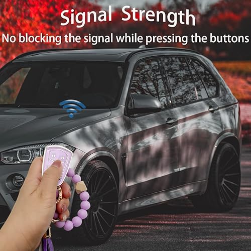 Miniatura 10 de RFSRZ Funda para llavero Honda Civic, con cuentas moradas, compatible con llave inteligente Honda Civic CR-V XR-V 2022 2023 (para Honda C4)