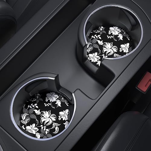 Miniatura 6 de Nipichsha Portavasos para automóvil, posavasos para portavasos de automóvil, paquete de 2 unidades, tapete de goma antideslizante universal con