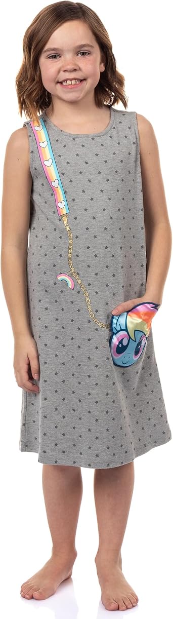 My Little Pony Friendship is Magic Girls Rainbow Dash Tank Top Dress for Kids