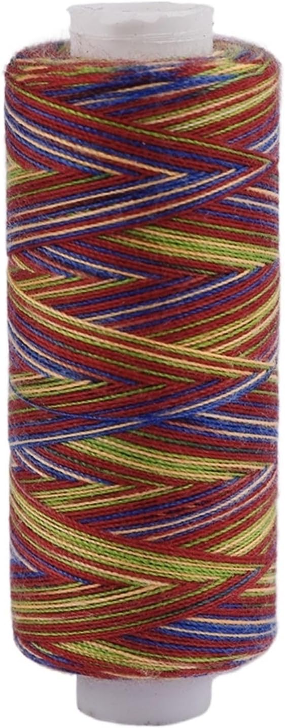 300-1000-3000Yard/Spools, Sections Dyeing Thread,Suitable Quilting,Needlework Household Sewing Machine(FR011-5-300Yd)