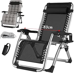 Set 2 Sedie A Sdraio Pieghevoli Zero Gravità - Con Vassoio, Per Giardino E Spiaggia - Foto 9