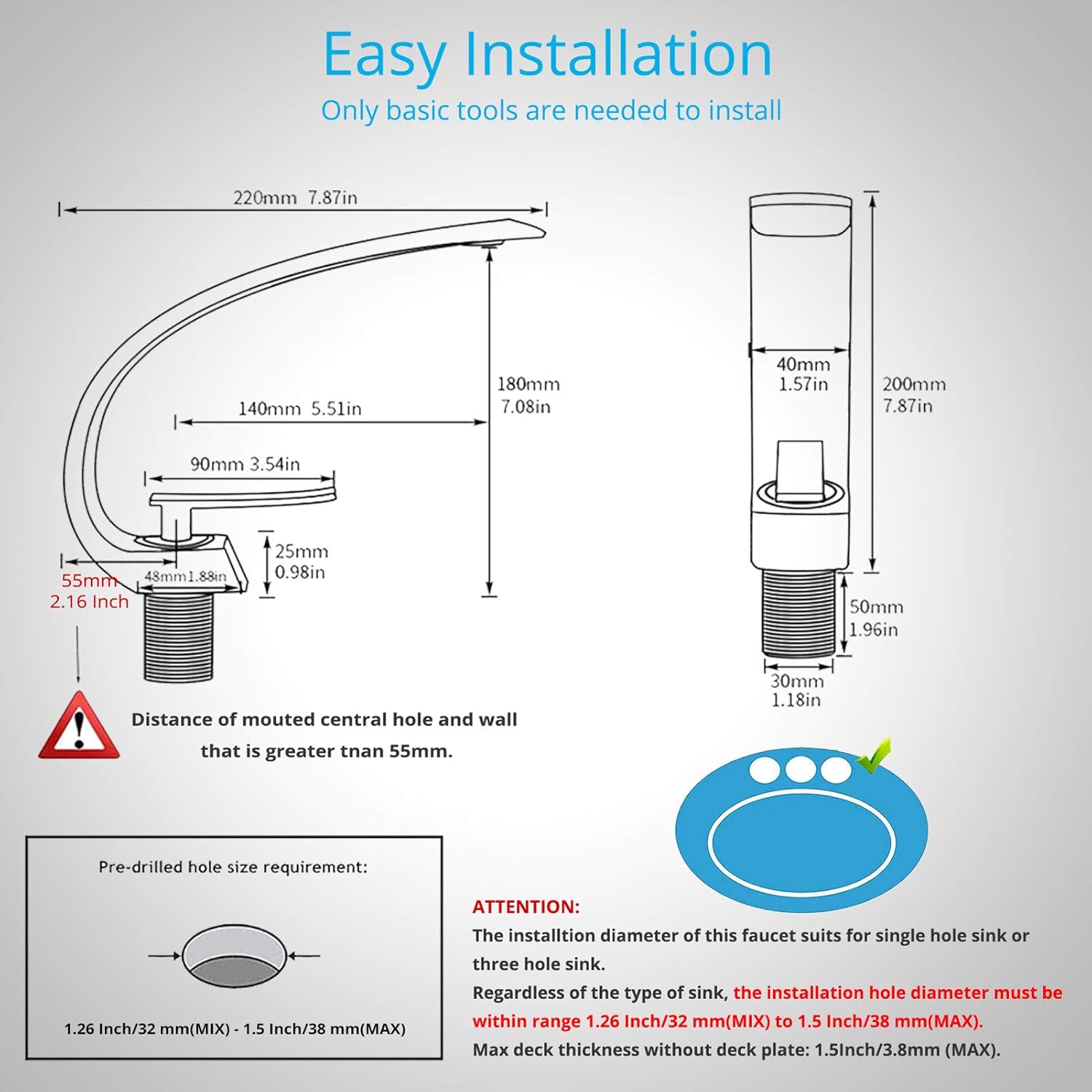 Flash Deals - 70% OFF Wovier Chrome Bathroom Sink Faucet with Supply Hose,Cover Plate and Pop Up Drain,Unique Design Single Handle Single Hole Lavatory Faucet,Basin Mixer Taps Commercial Authentic Crazy Deals Wovier Chrome Bathroom Sink Faucet with Supply Hose,Cover Plate and Pop Up Drain,Unique Design Single Handle Single Hole Lavatory Faucet,Basin Mixer Taps Commercial