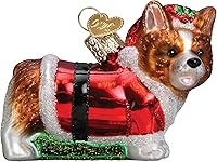 Vista 13 de Old World Christmas Golden Puppy - Adorno de cristal soplado sorpresa para árbol de Navidad, decoración navideña hecha a mano, colección festiva