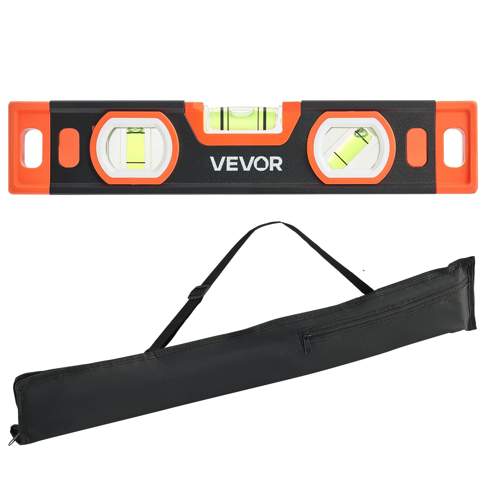 VEVOR Torpedo Level, 3-Piece Included 9/16/24 in, Magnetic Leveler Tool Set Aluminum Alloy, with Clear 3 Green Vials, V-Groove, Hanging Hole, Multi-angle Measurement for Construction Home Renovation — Amazon image 9