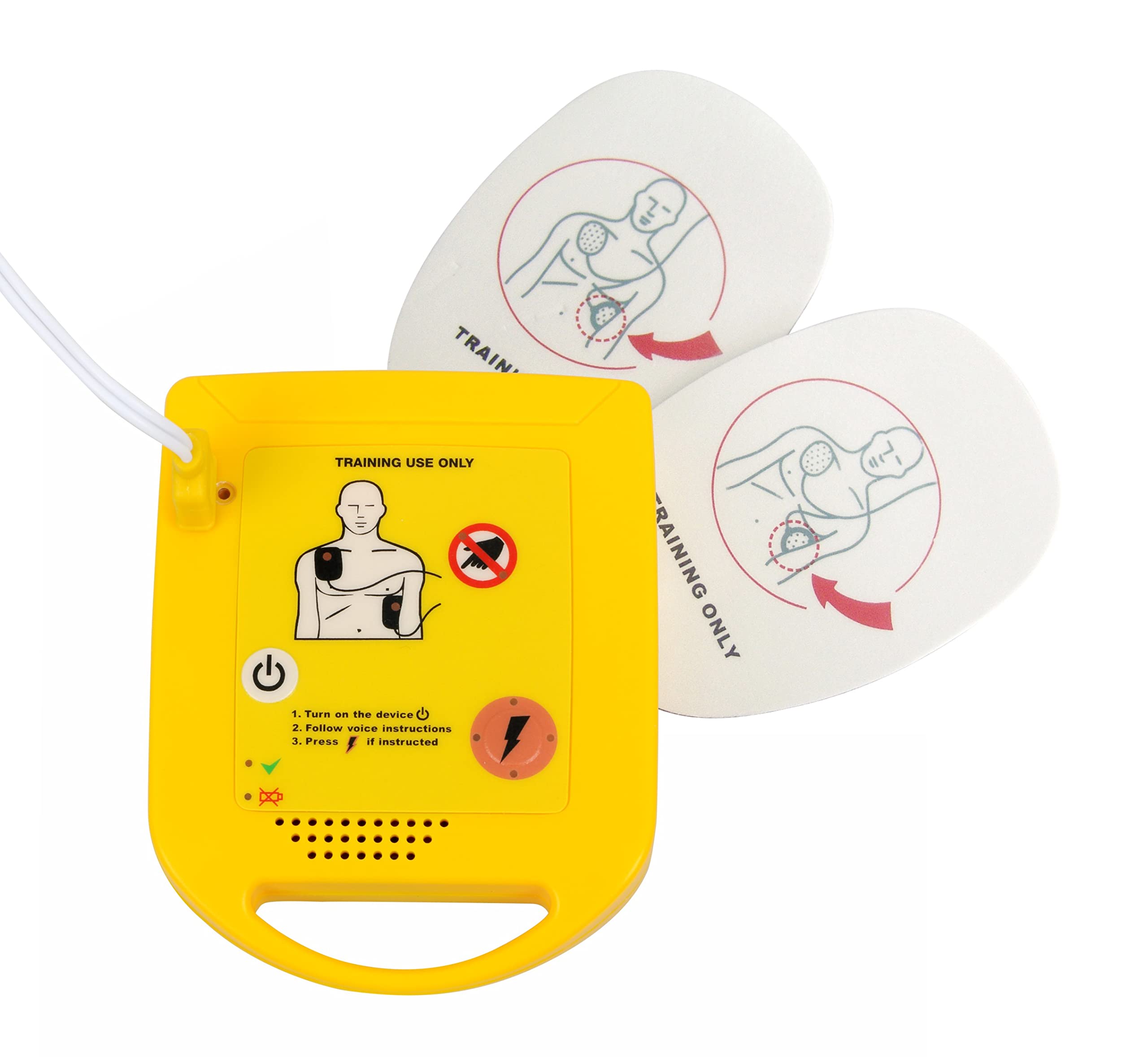 2 x mini trener AED XFT-D0009 kieszonkowy trener pierwszej pomocy jednostka szkoleniowa maszyna do nauki CPR urządzenie kolejowe podkładka dla dorosłych podkładka dla dzieci