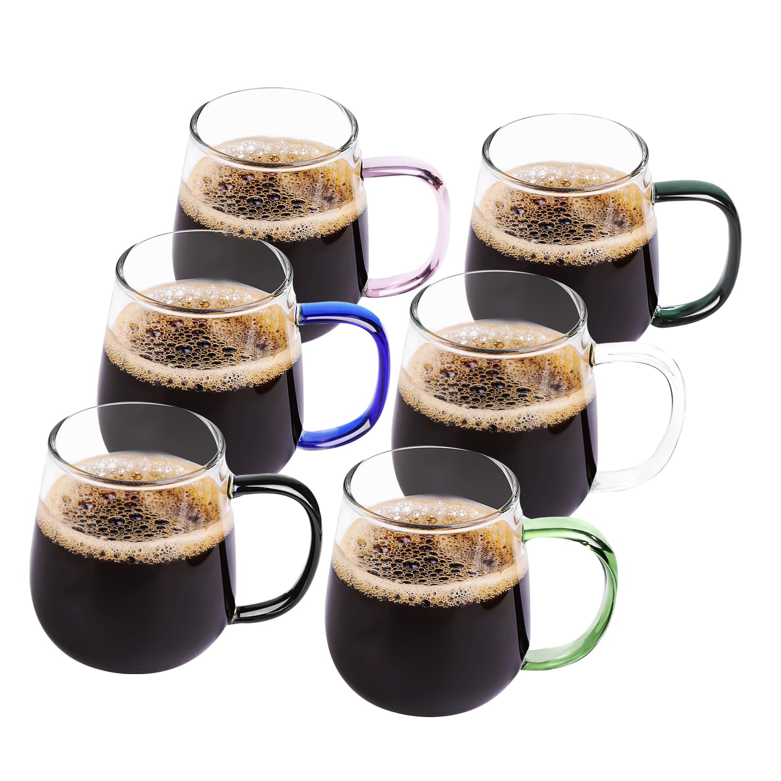 Photo 1 of ***MISSING ONE*** MAQQL 16 oz Glass Coffee Mug Set