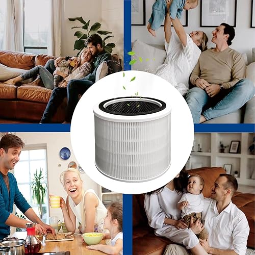 Miniatura 5 de Paquete de 2 filtros de repuesto Core 300 compatibles con el purificador de aire LEVOIT Core 300 y Core 300S, repuesto de filtro HEPA 3 en 1 de
