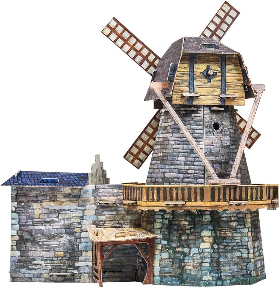 Clever Paper Windmill with Figures