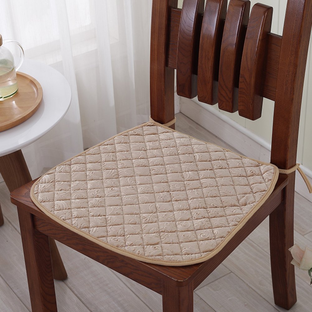 Coussin de chaise peluche 40x40cm rembourré et anti-dérapant pour siège auto