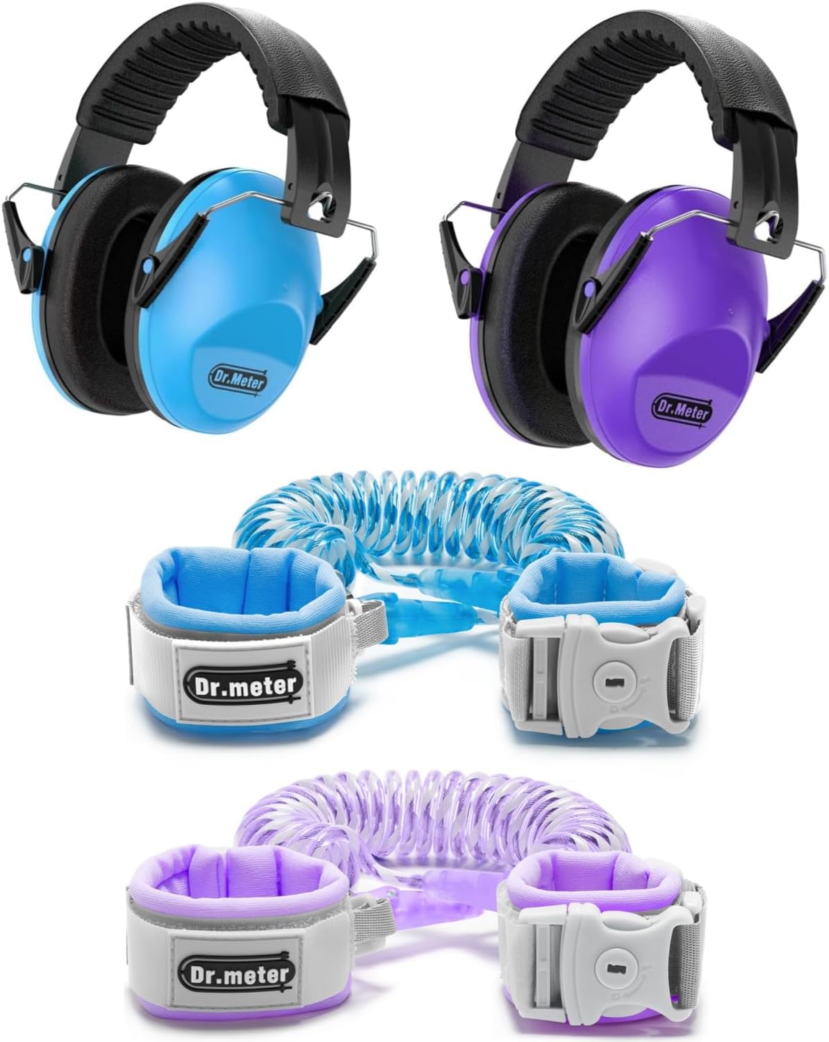 Blue + Purple Kids Leash and Blue + Purple Toddler Leash