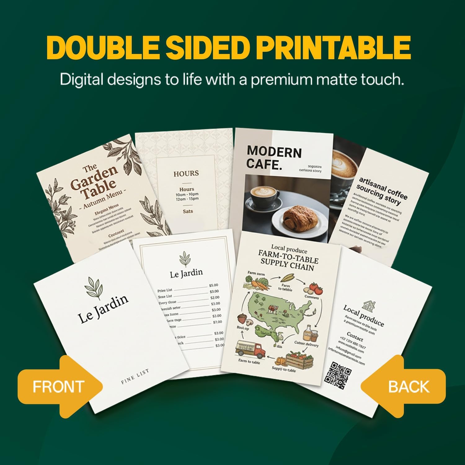 Inkjet Photo Paper 8.5x11", 200 Sheets 54lb/200gsm Matte Double Sided Instant Dry Non Reflective Cardstock, Heavyweight Brochure Paper for Inkjet Printer Easy to Write Greeting Cards Menus 5 71maZIsPeTL. AC SL1500
