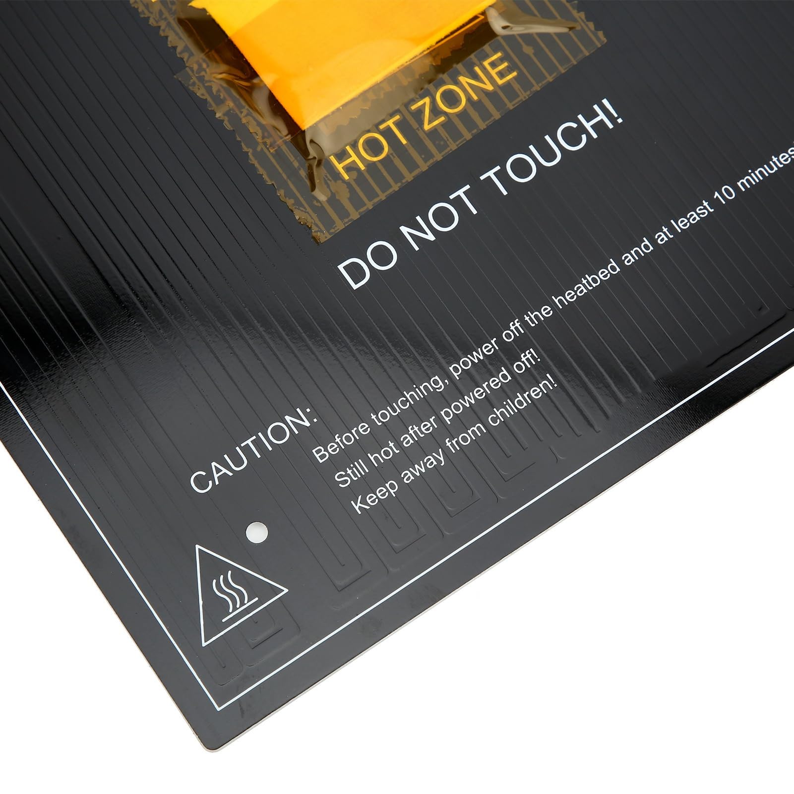 Cama caliente de aluminio de Zenithaur para Ender 3, DC 24V 220W Camino de calefacción, cama de calefacción de impresora con cable de instalación para una fácil configuración