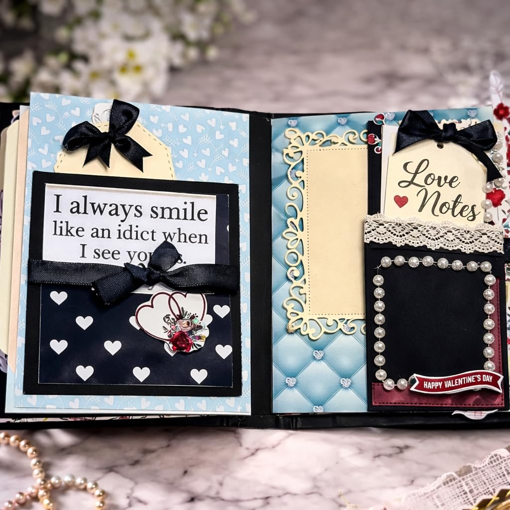Valentine's Day Scrapbook - Handmade Gift -7