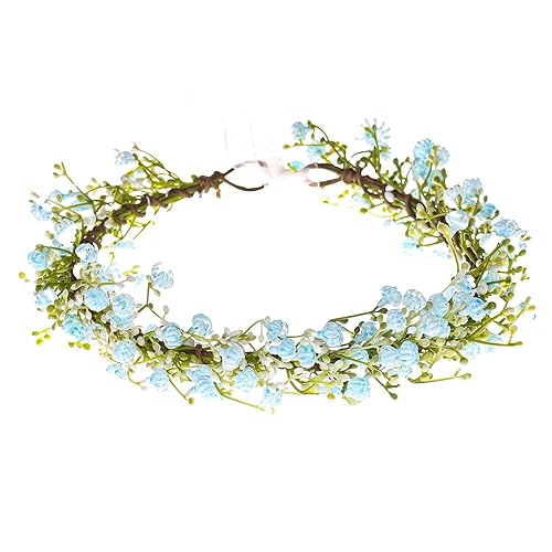 Miniatura 2 de Diadema de flores ajustable, guirnalda floral, corona, aureola, tocado bohemio con cinta, boda, festival, fiesta