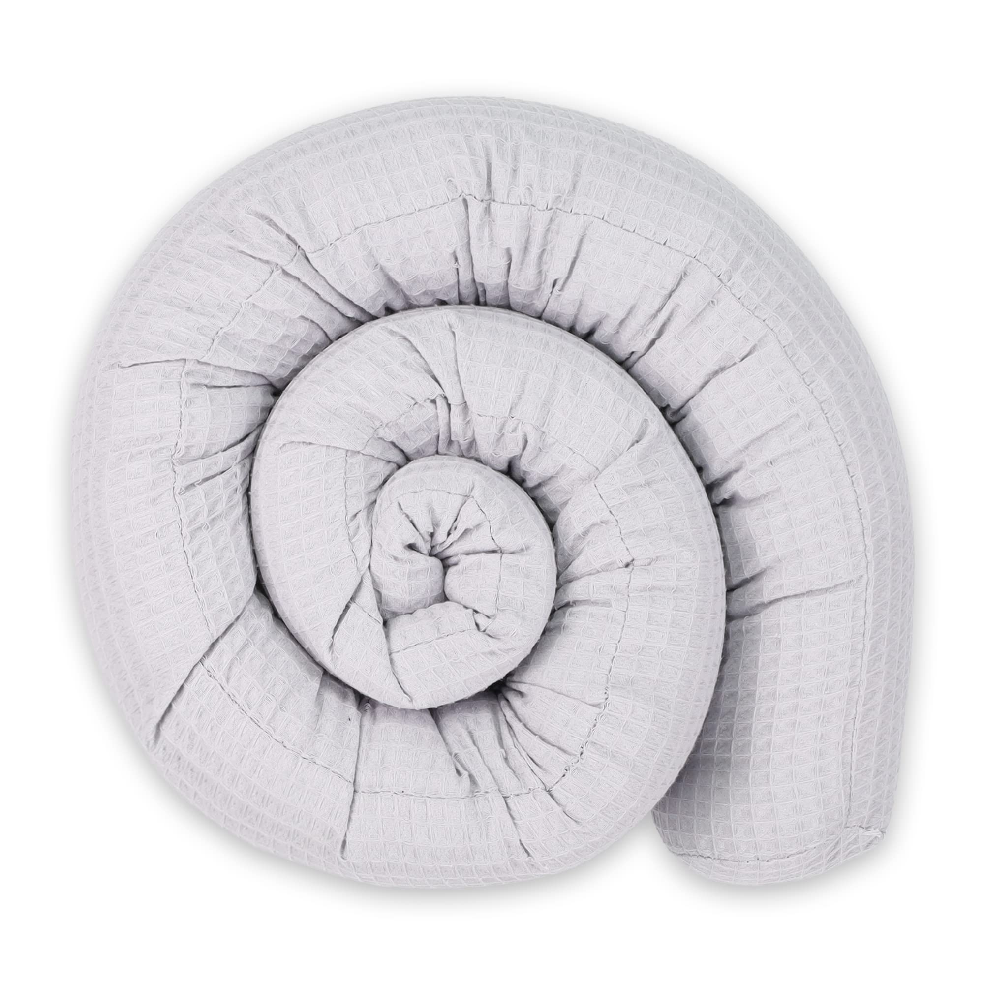 Totsy Baby Cuscino per dormire laterale Cuscino per il corpo 150 cm Cotone Cialda - cuscino per dormire lungo cuscino per collo cuscino per dormire sul lato Grigio