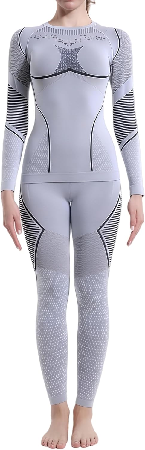 Men's & Women's Quick-Dry Thermal Base Layer Set - Breathable Moisture-Wicking Ski Underwear for Cold Weather