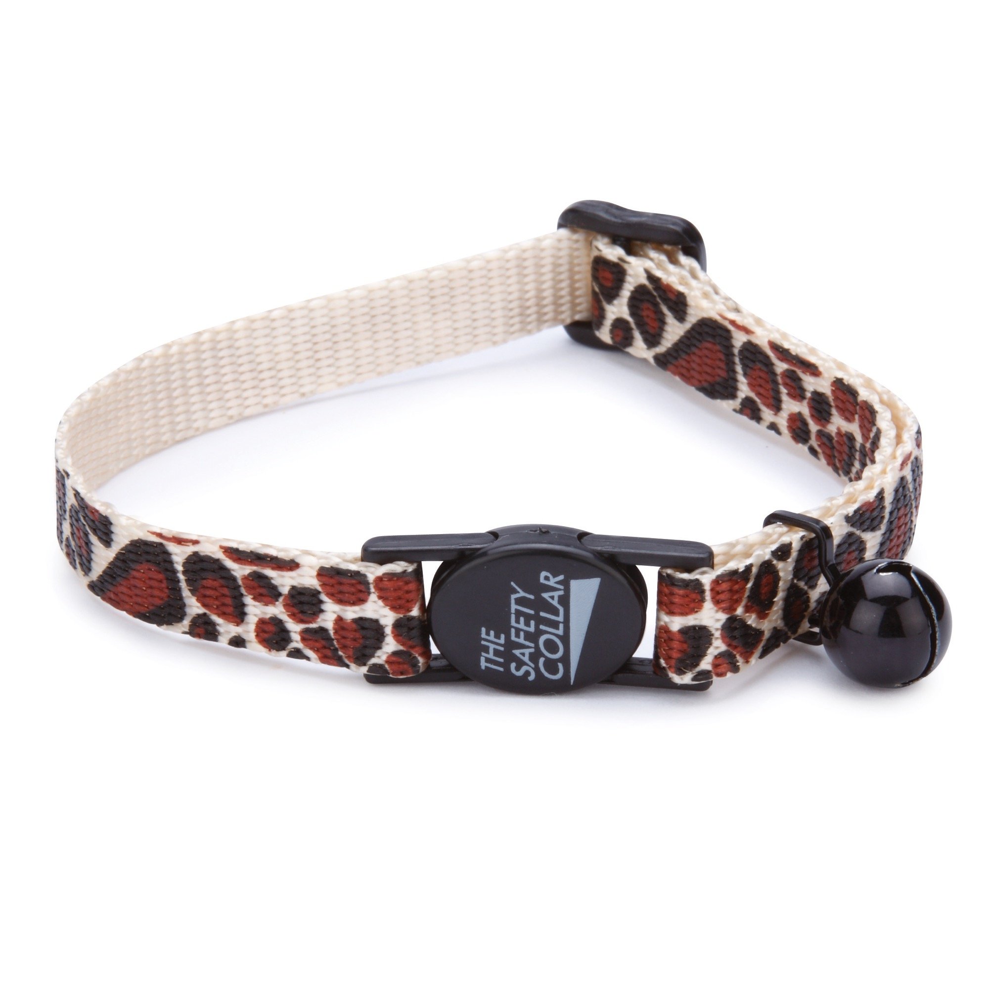 Meow Town Giraffe-Print Nylon Cat Collar, 8–12 inch