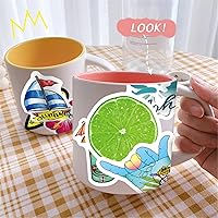 Vista 6 de 100 calcomanías de playa de verano, calcomanías de surf en la playa de Hawaii, calcomanías geniales de playa, paquete de calcomanías de verano