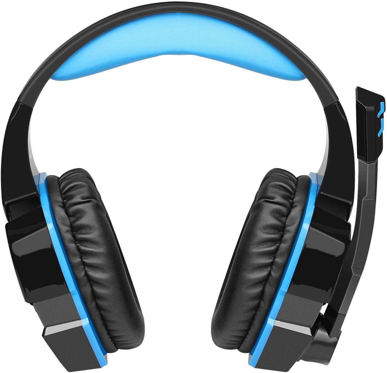 TECKNET USB Gaming Headset, Wired 7.1 Channel Surround Sound USB PC Computer Gaming Headset Over Ear Headphones with Microphone, Volume Control and LED Light