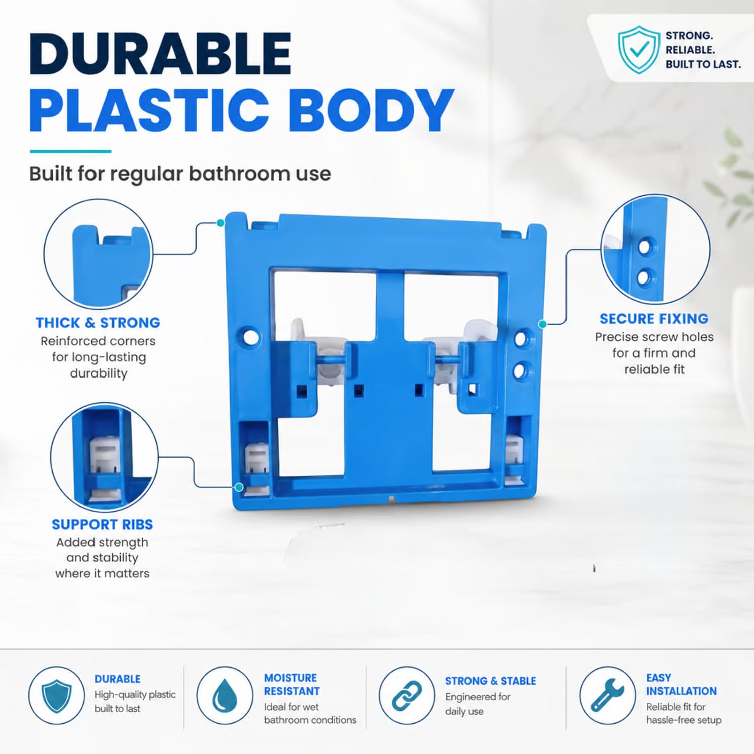 Replace Jaquar Flush Plate Back Frame - FREE SHIPPING -2