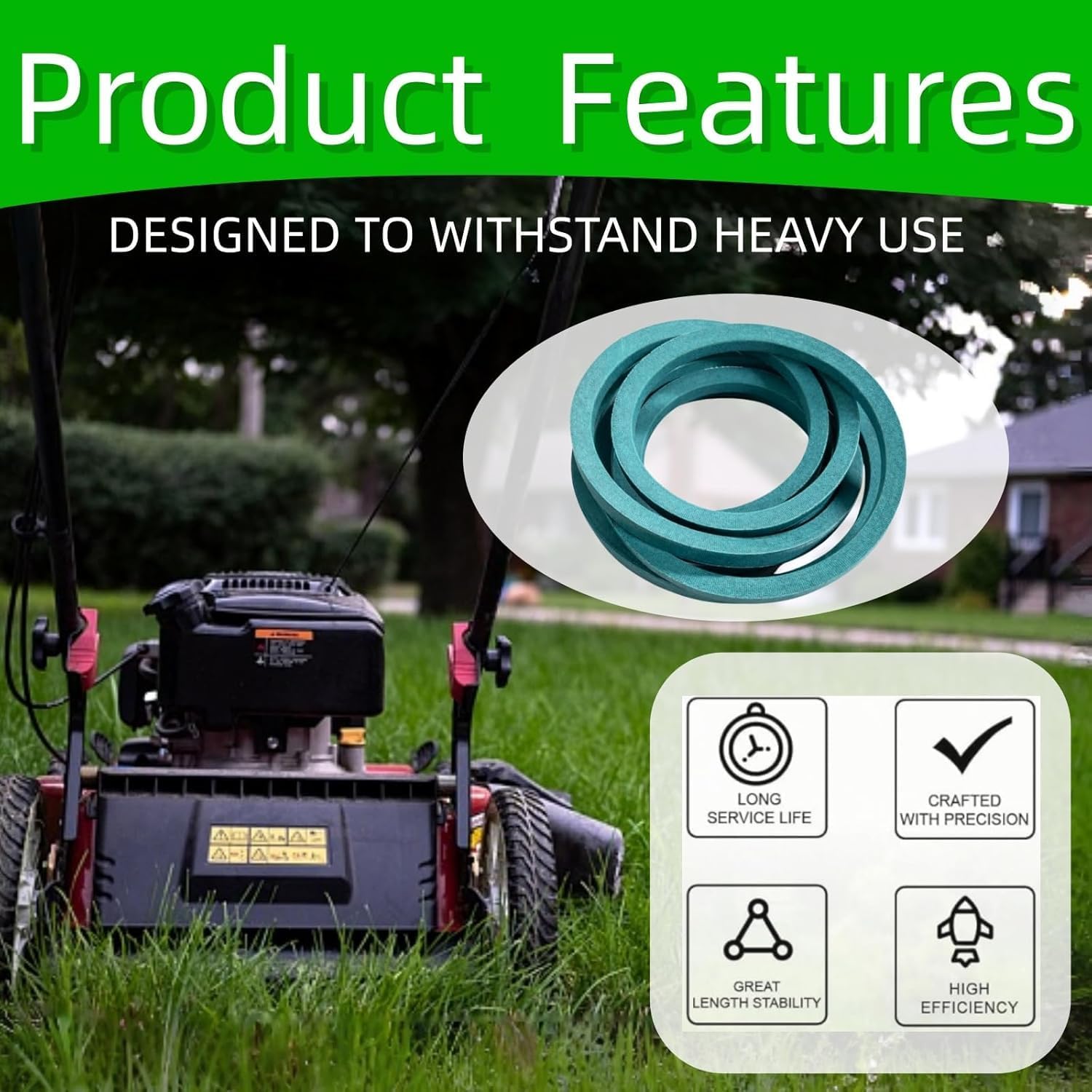 Amazon.com : Zllparts 1/2'' X141'' Lawn Mower Deck Belt for MTD