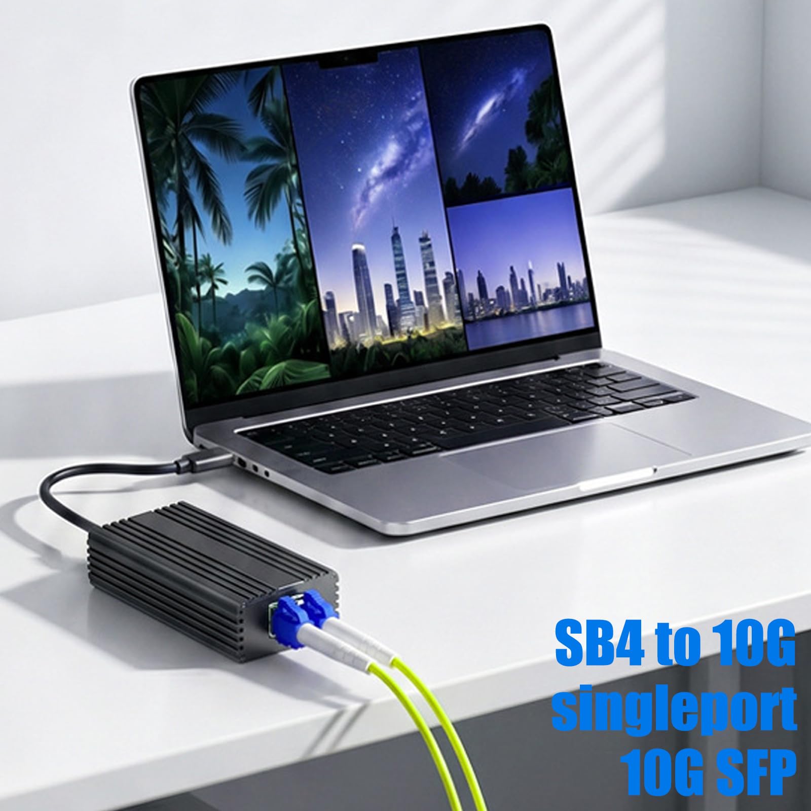 Veloce 10G SFP+ Adattatore di Rete USB a 10GbE RJ45 Adattatore di Rete Dongle di Trasferimento Dati per Laptop Desktop Accessori