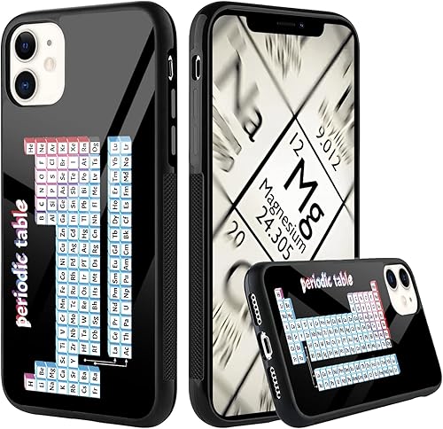 The Cool - Carcasas gráficas de la tabla periódica de elementos compatibles con iPhone 14 13 12 11 Pro Max 8 Plus XR Samsung Galaxy S23 S22 S21 S20 disponible en Yaxa Colombia