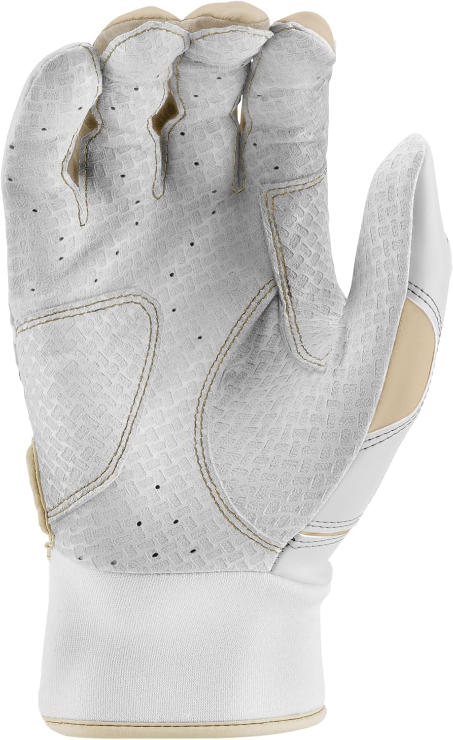 MARUCCI FUZN PRO Adult Batting Gloves, White/TAN, AXL