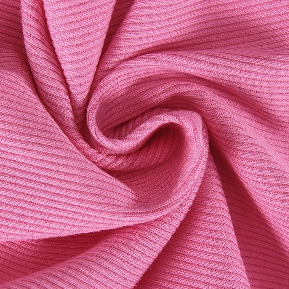 GEMBERA Women's Sleeveless Scoop Neck Ribbed Tank Tops Fitted Basic Cami Tee Shirts Large Neon Hot Pink image 7 of 8 B0BNDQ1PCT