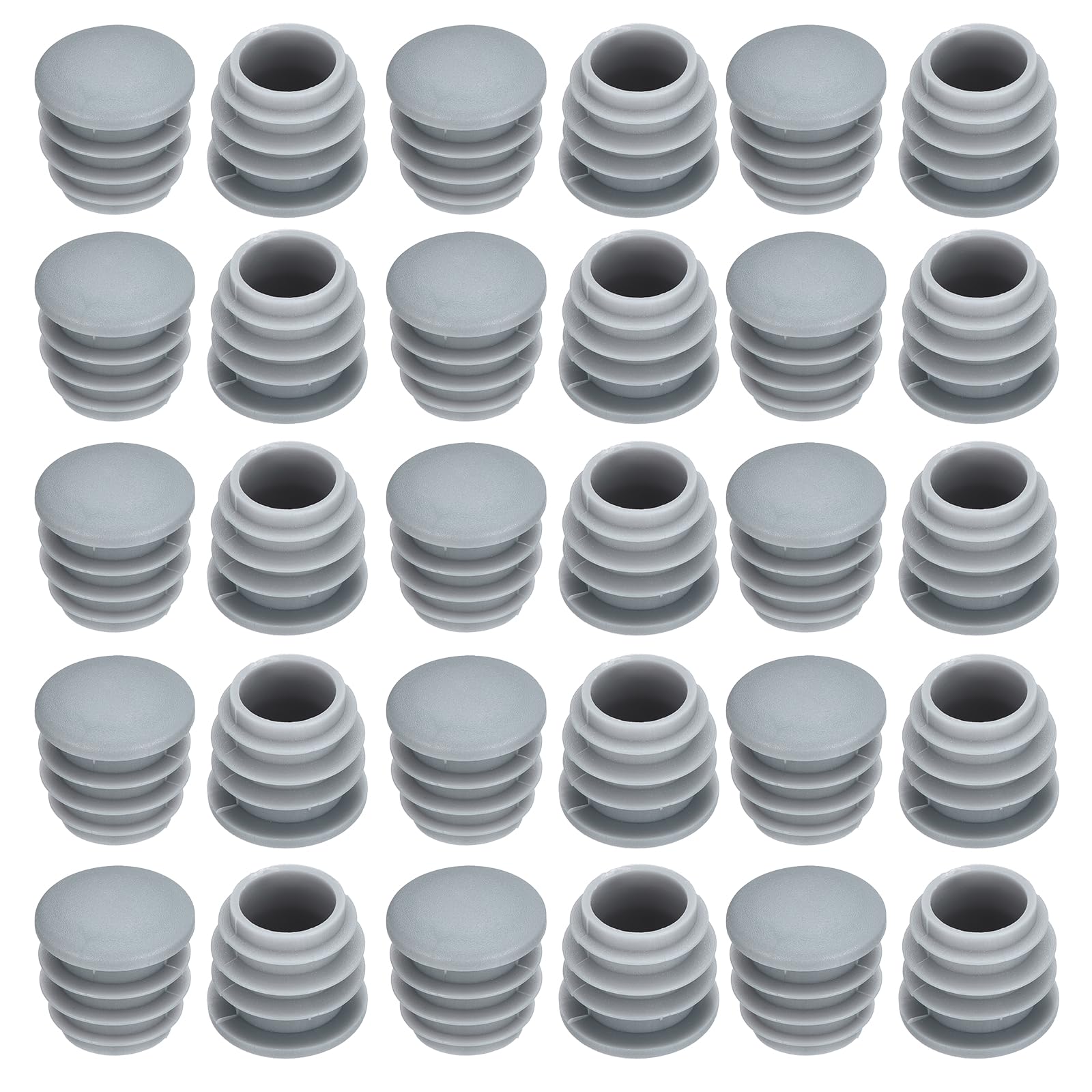 Tapones de plástico de 19 mm para proteger patas de sillas de tubo contra el ruido