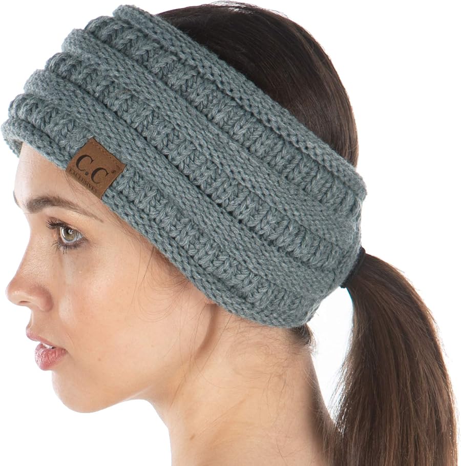 The Pony Wrap — Knit Ponytail Headband Ear Warmer