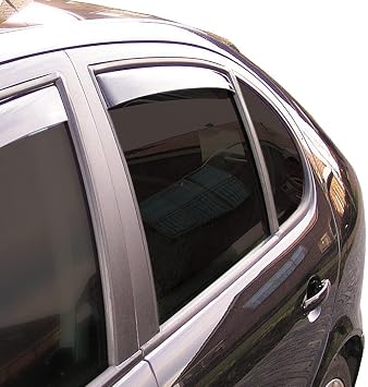 ClimAir Wind Deflectors Master Dark (Rear) Compatible with Suzuki Vitara 2015-