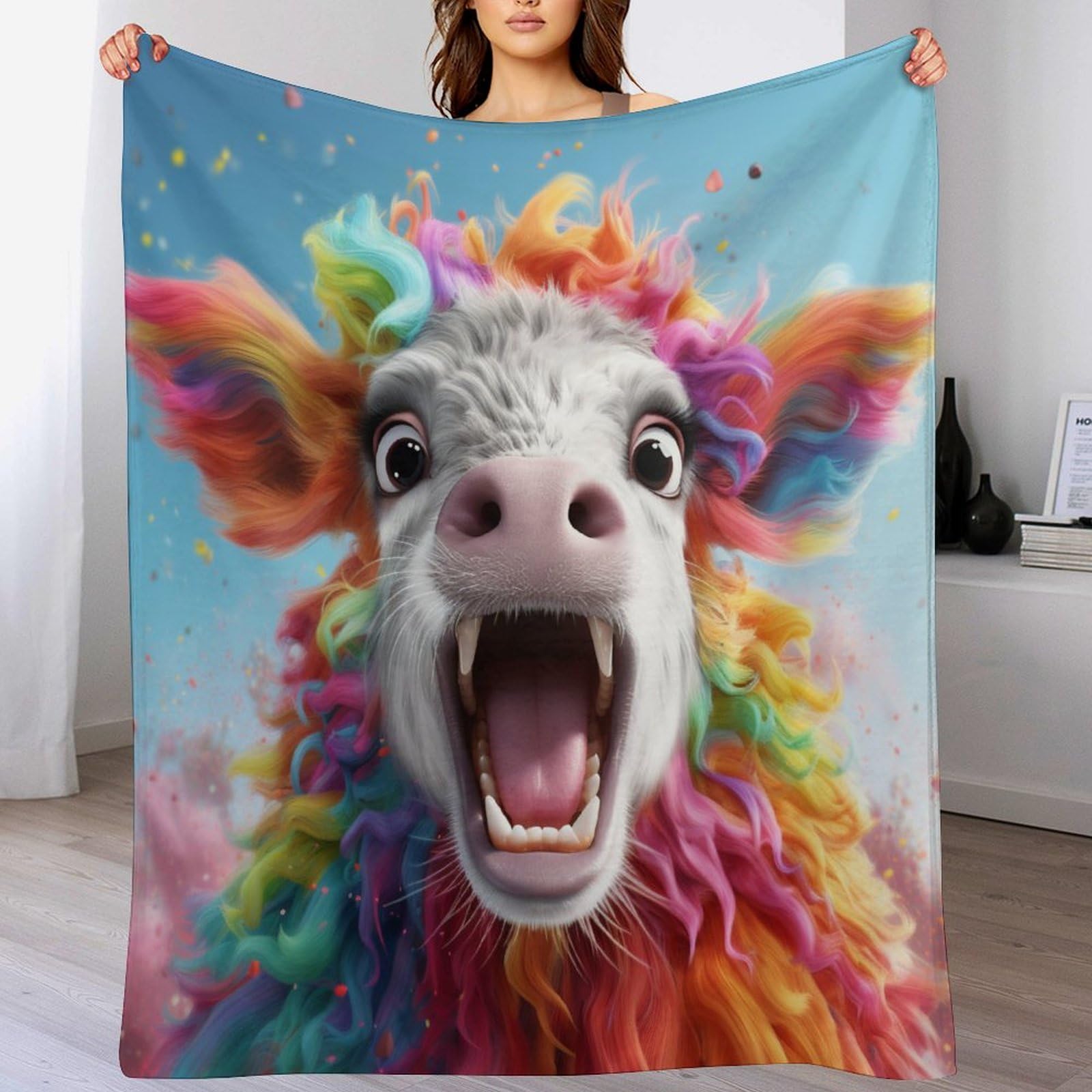 Couverture polaire vache, le cadeau cocooning idéal pour toute la famille