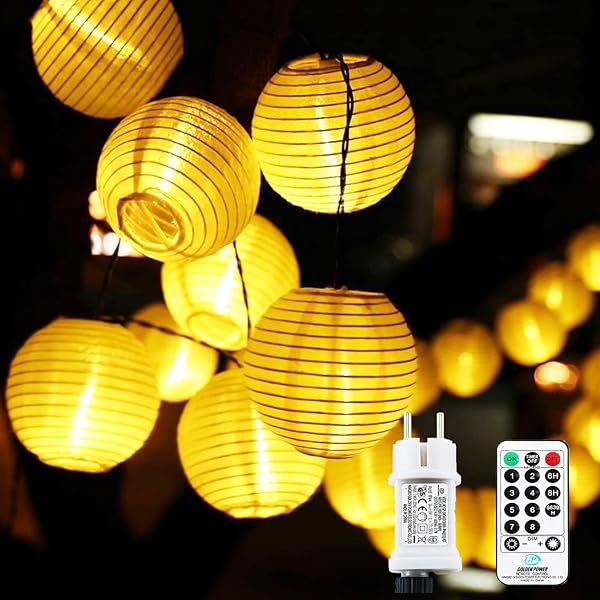Nurkoo Lichtketting Voor Buiten met 50 LED's en Afstandsbediening