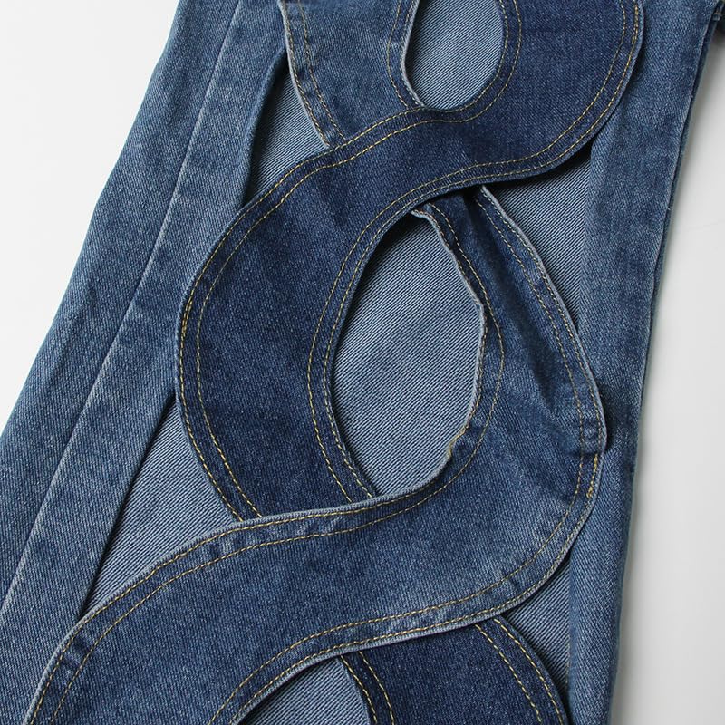 Xehuro Y2K Wide-Leg Pants Women's high-Waisted Straight Leg Baggy Slimming Pant Jeans4