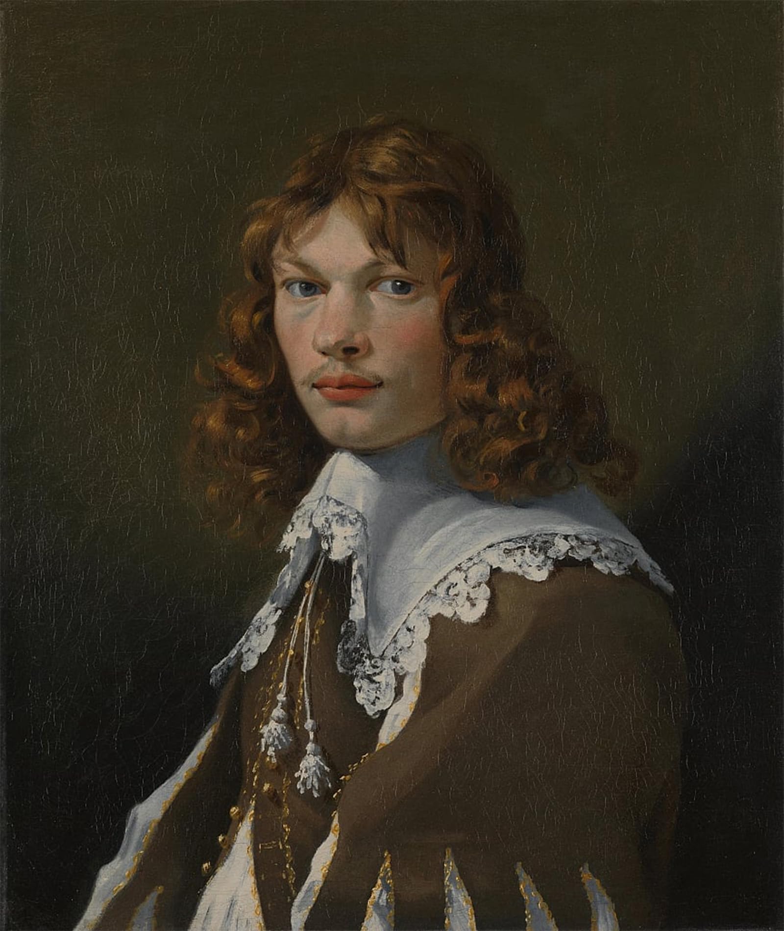 SERENDIPITP Abstract Painting Mural Print Picture Wall Decor Painting Self Portrait by Karel Dujardin Vintage Wall Artwork for Home Decor 60x90cm