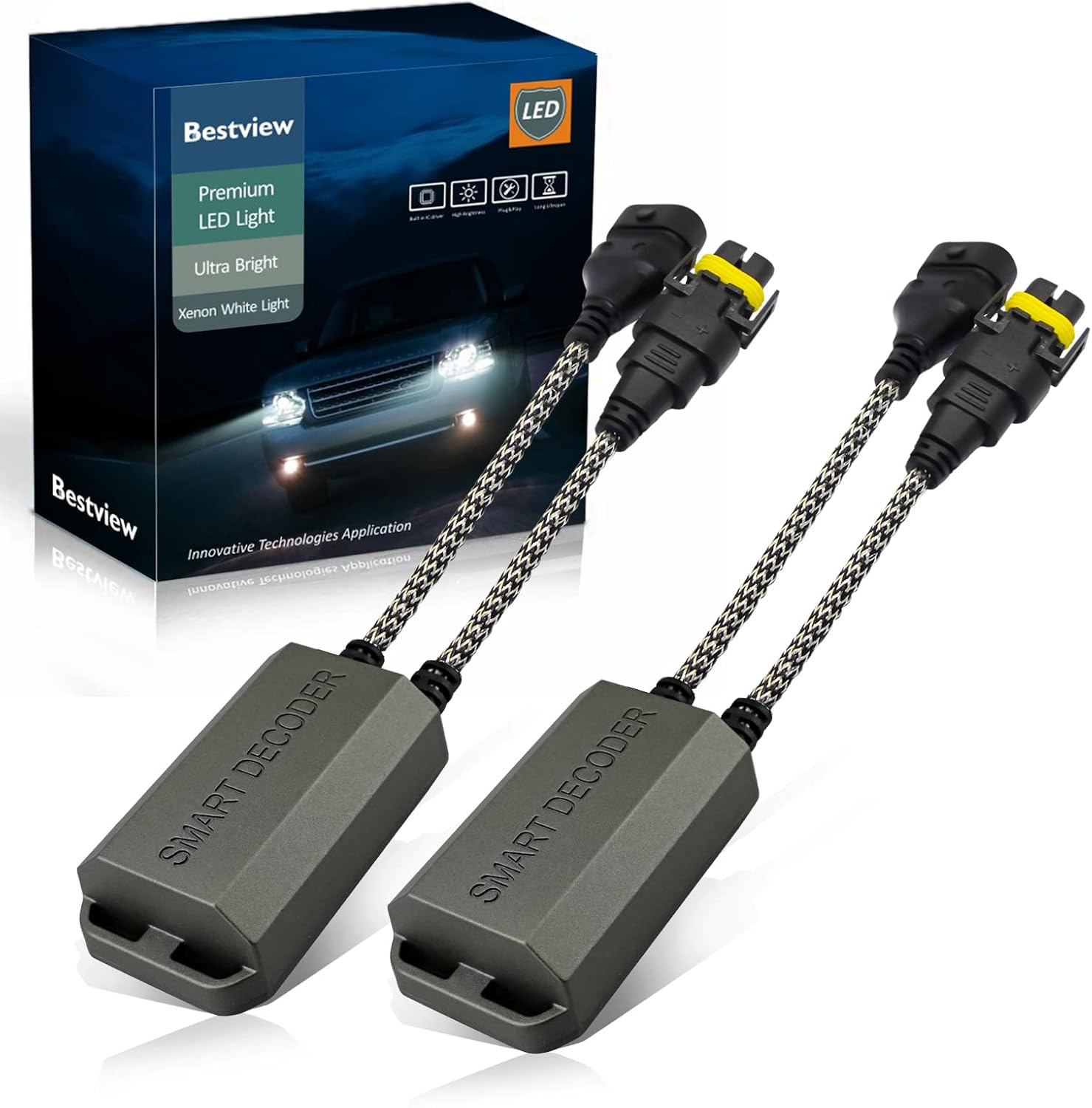 Bestview H8 H9 H11 LED Headlight Canbus Decoder Kits Compatibility Anti