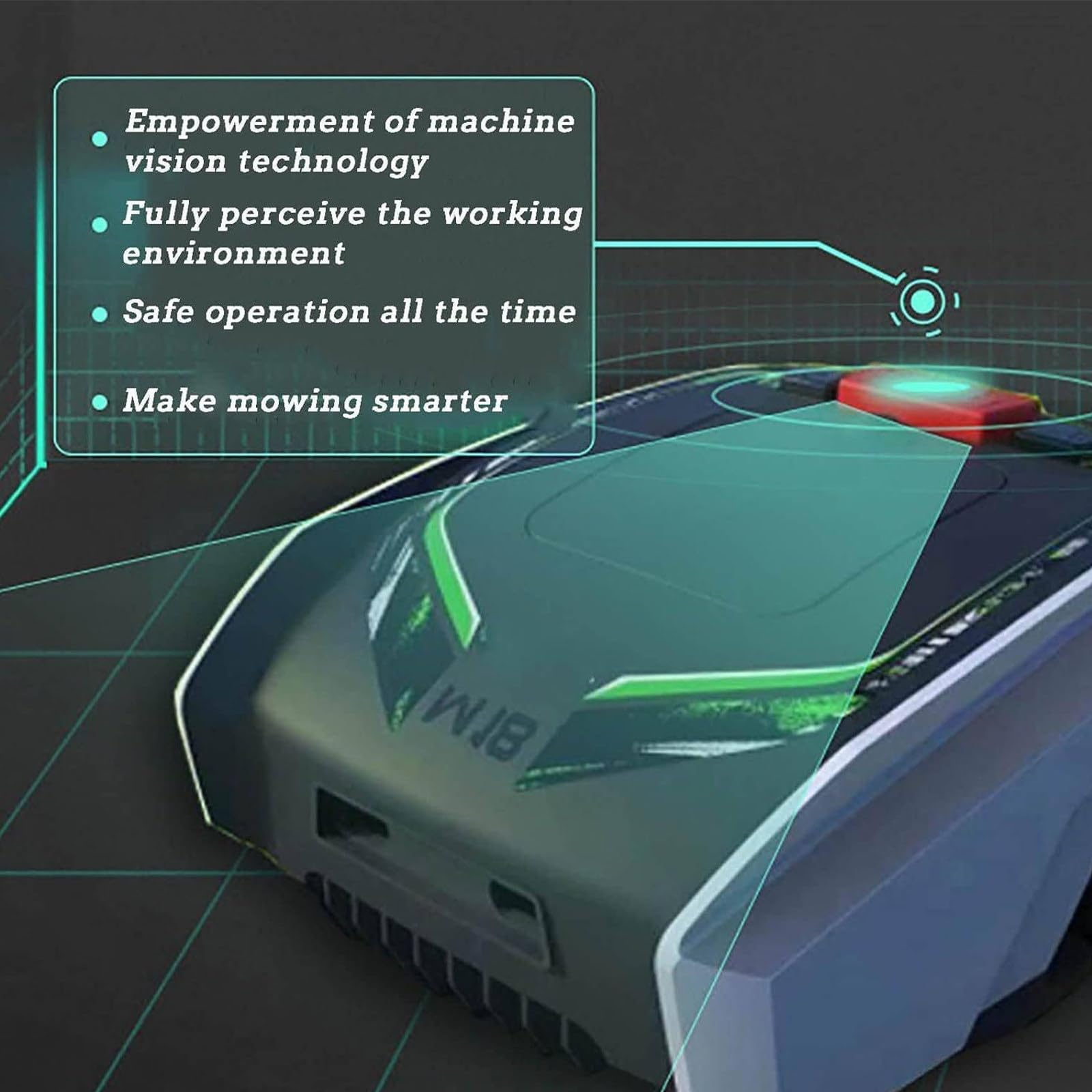 Tondeuse robot automatique avec navigation GPS — vue 3