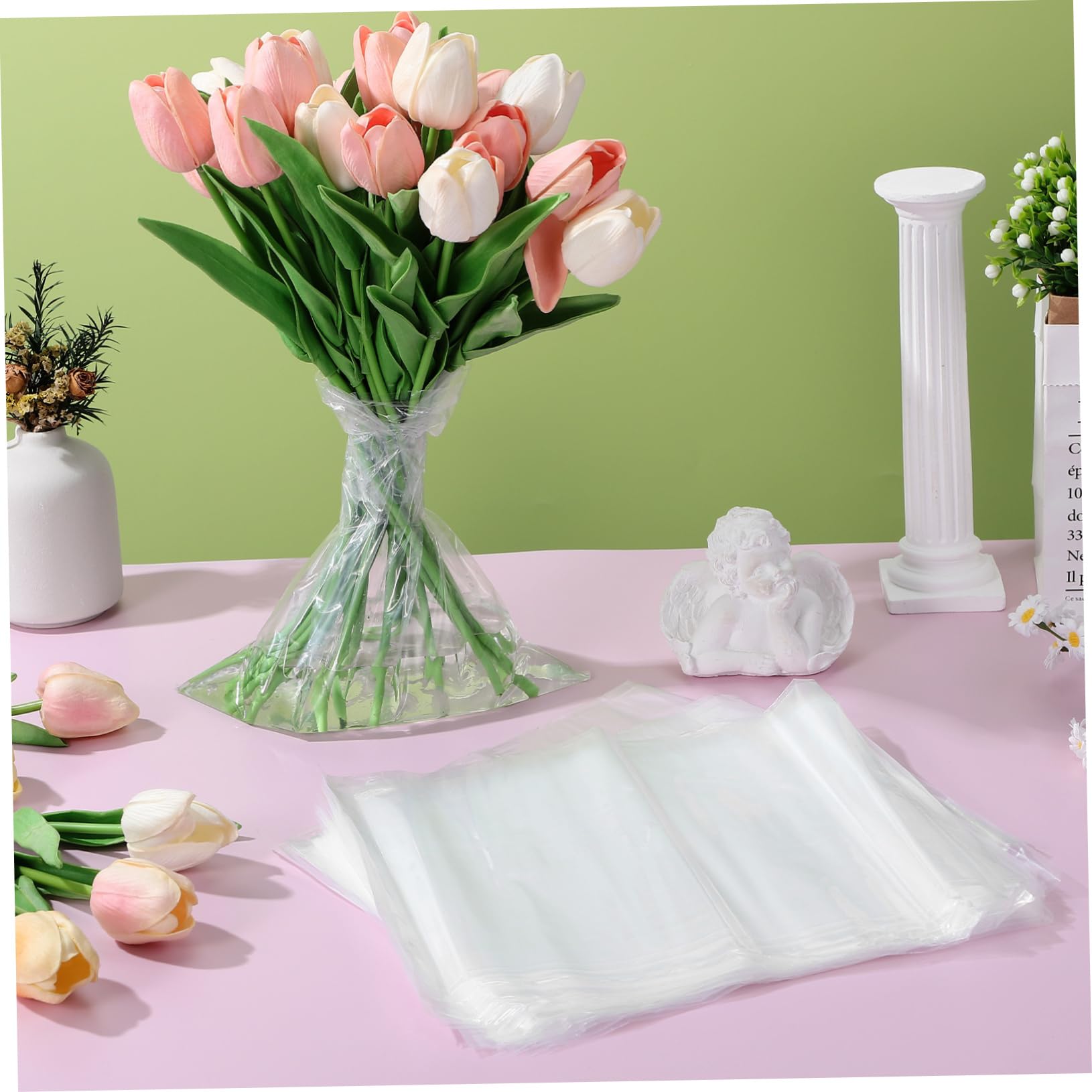 透明花束バッグ 50個 Amazon.co.jp: CANIGHT 50個 花束鮮度保持バッグ 花束用保水袋 花用