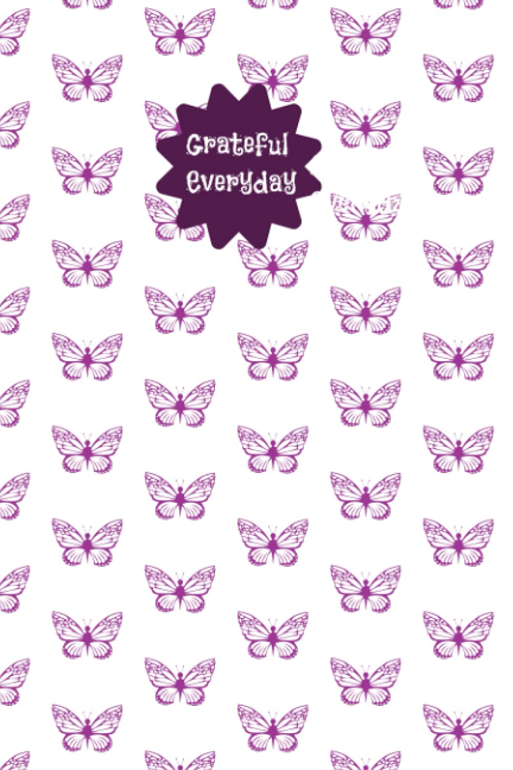 Puple Butterflies Grate Everyday Journal/Diary; 100 pages
