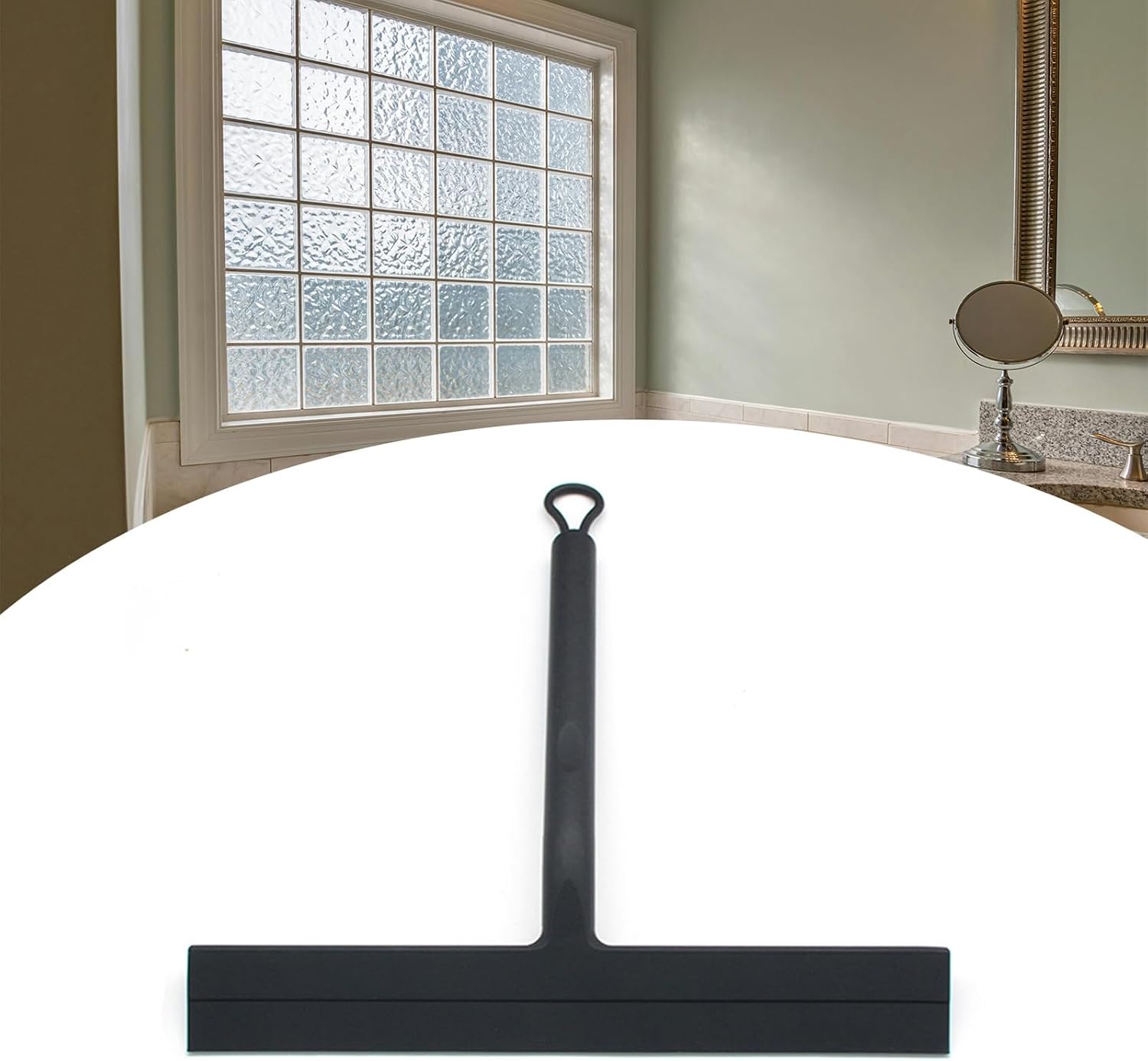 Adjustable Shower Squeegee Mounting Option Not Drill Installation for Bathroom Mirroring Window Stainless Steels Design