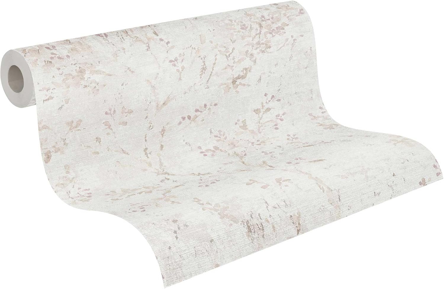 Livingwalls 396503 Wallpaper with Branches in Grey, Beige, High-Quality Floral Wallpaper with Design for Various Rooms, 10.05 m x 0.53 m, Made in Germany