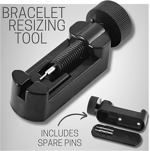 Miniatura 7 de DAD pulsera de titanio con mensaje grabado "Love You Dad" de fibra de carbono, herramienta para ajustar y caja de regalo incluidos, titanio, Negro,