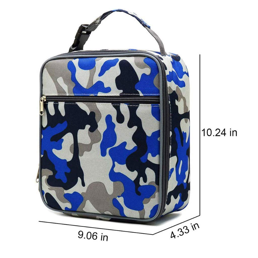 Fiambrera térmica - Bolsa de Almuerzo aislada, pequeña, Gris, portátil, Reutilizable, a Prueba de Fugas, Bolsa de Transporte térmica para el Almuerzo